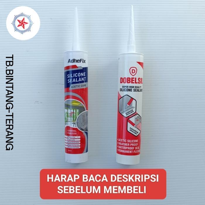 SEALANT SILIKON TABUNG 300 ML LEM TEMBAK KACA AQUARIUM
