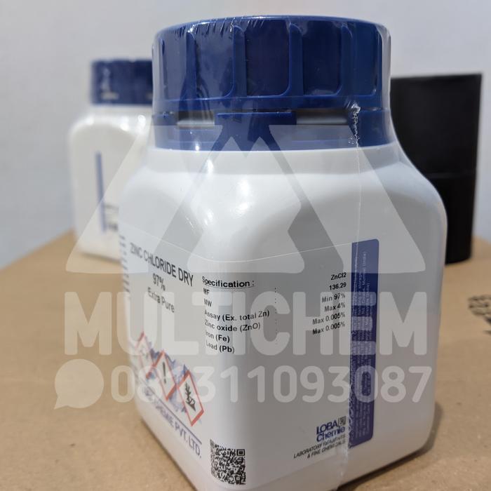 Zinc Chloride Dry 97% / Zncl2 Loba Chemie #Gratisongkir