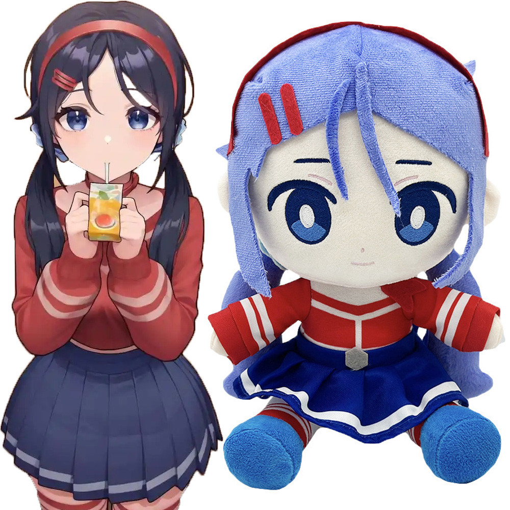 MiSide Mita Plush Toy Game Anime Peripheral Stuffed Girl Doll Sitting Style Fans Friends Collectible