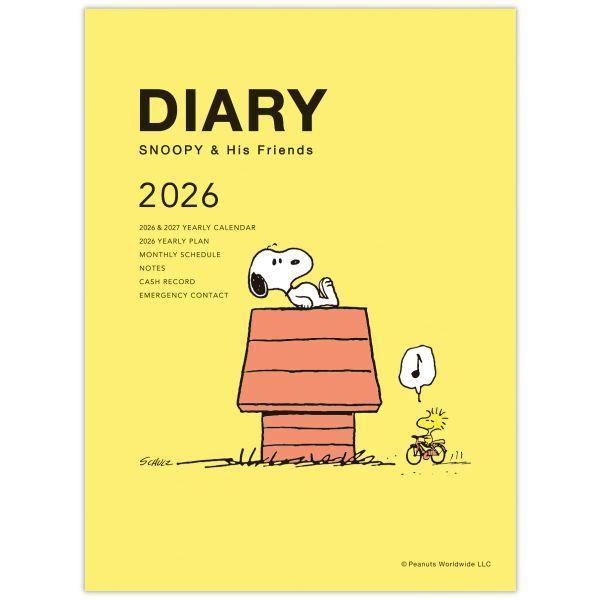 Hallmark- Planner- A6 Monthly Diary 2026- Snoopy Yellow Doghouse- Jp-845728