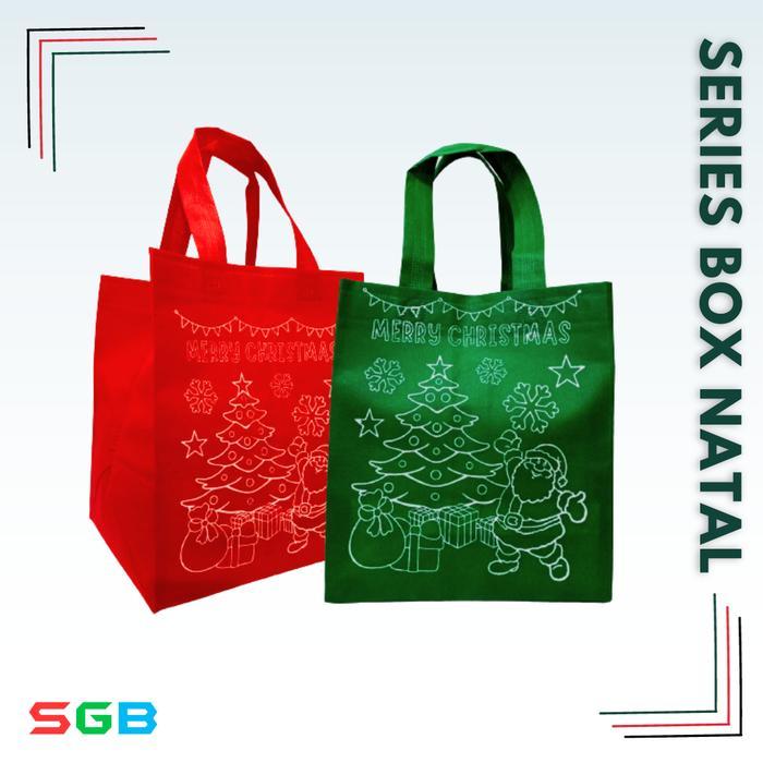 Tas NATAL model H BOX 20x25x9 & BOX untuk isi (BOX 25x25-22x22-20x20)
