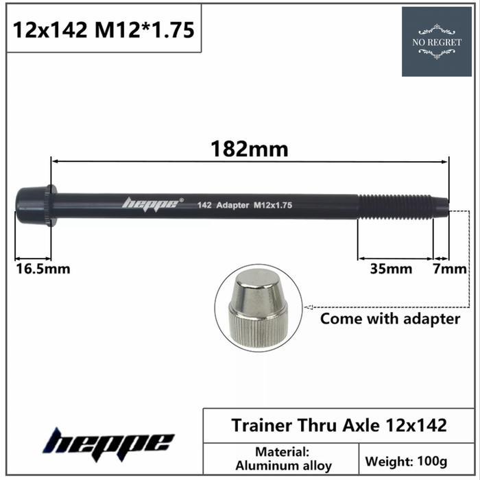 Heppe Thru Axle 12X142 For Bike Trainer Ta Trainer 12X142