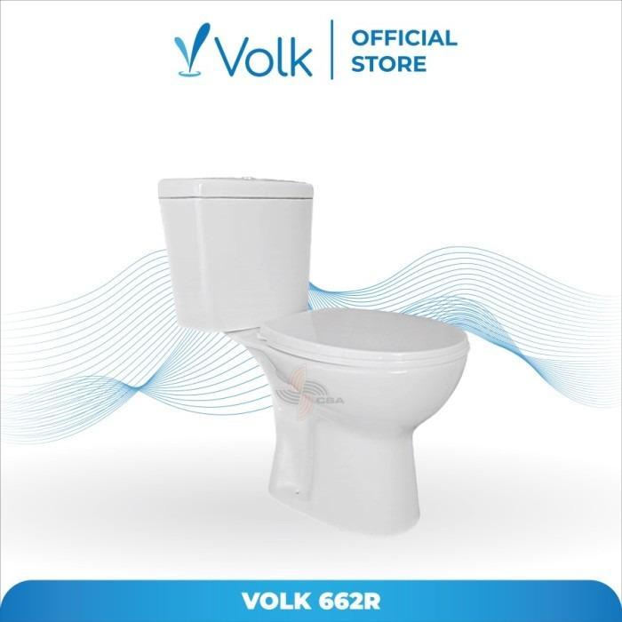 Kloset Duduk Volk / Kloset Duduk Volk Putih As 25cm Volk 662