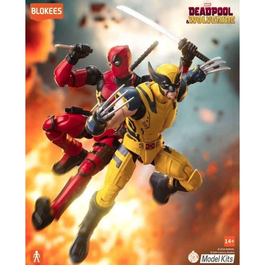 Blokees Marvel Champion Class DEADPOOL & WOLVERINE / Koleksi Mainan Action Figure Deadpool &