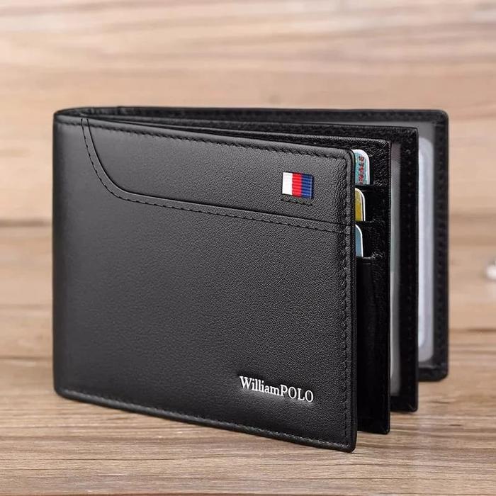 WilliamPOLO Dompet Lipat Pria Premium - Dompet Anak Laki dengan Desain Elegan dan Fungsi Praktis