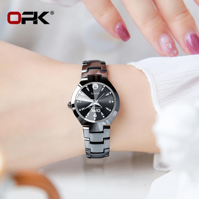 Opk Jam Tangan Wanita Anti Air Original Cewek Bergaya Elegan Kecil Analog Women Watches Cod Jam