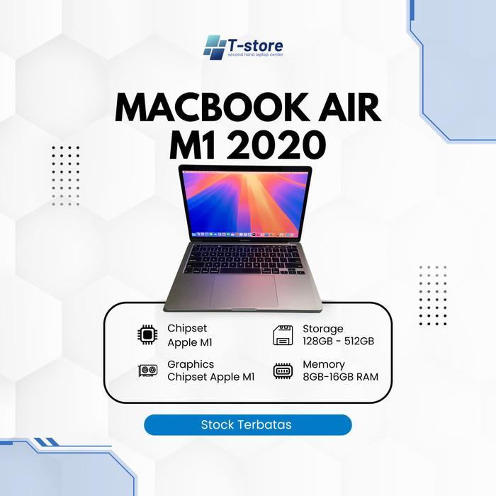[LIKE NEW] Macbook Air M1 Chipset 2020 13INCH 16GB 512GB SSD Garansi 1 Bulan Second Original