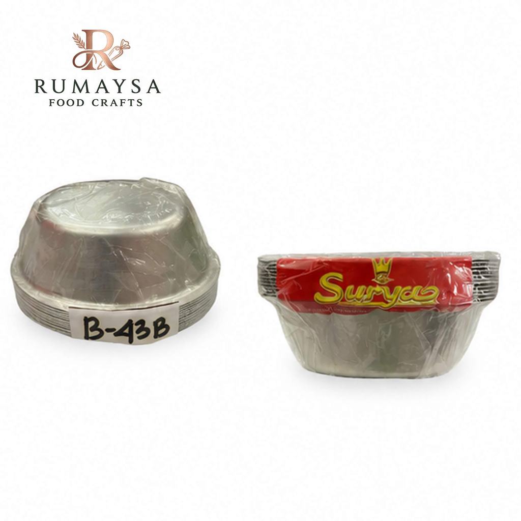 SRY Cetakan Klemben Aluminium B-43B Isi 12 Cetakan Kue Kering Klemben Bolu Kering Aluminium