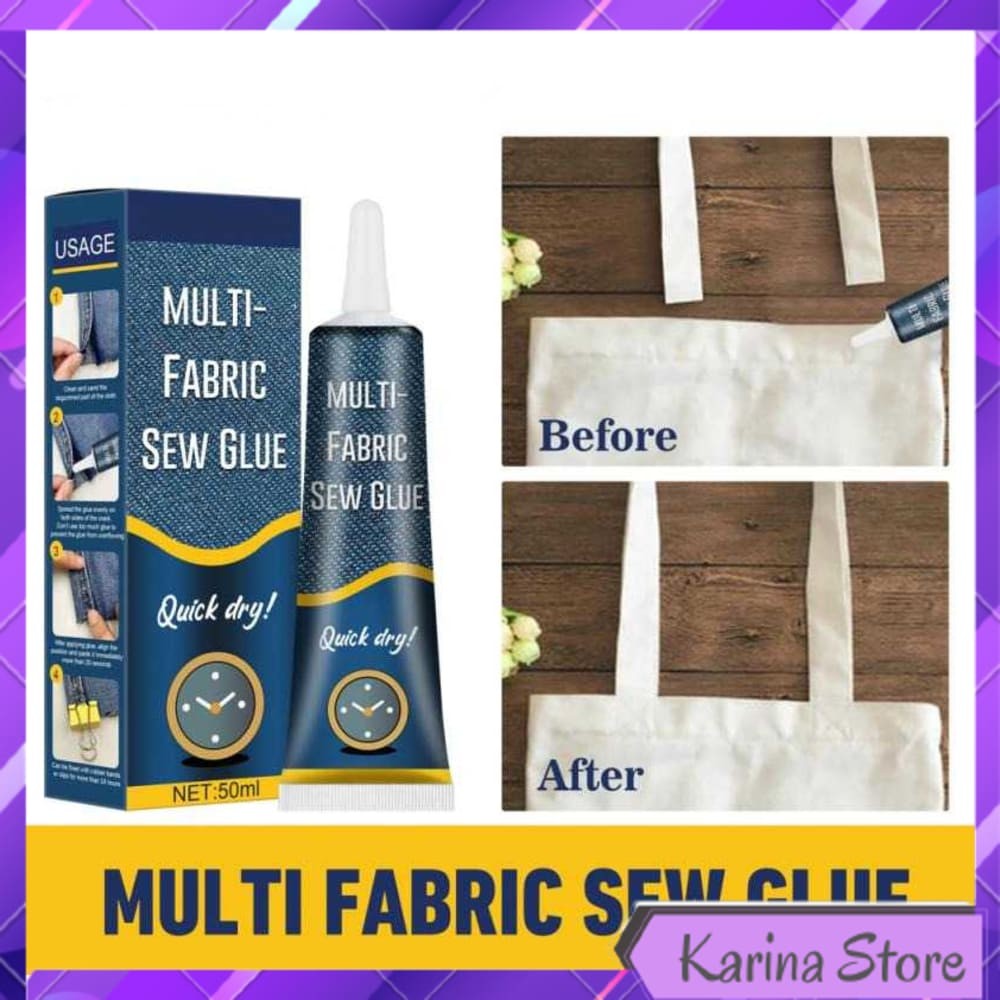 

CAIRAN LIQUID LEM PEREKAT KAIN KULIT SEW GLUE 50ML - JS009