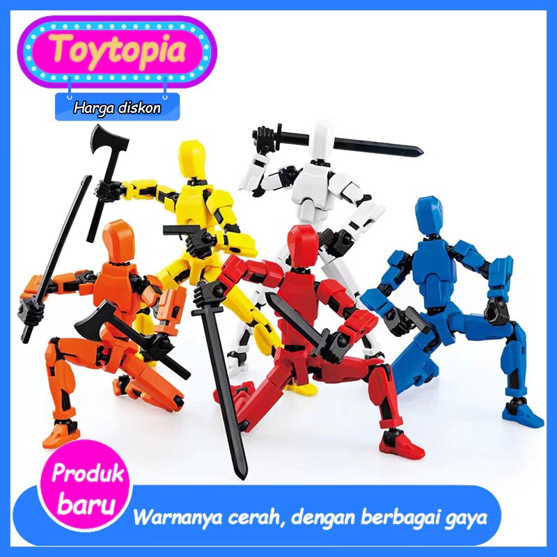 TOYTOPIA Mainan Boneka Magnetik Versi Baru Lucky Dummy 13 Dengan Sambungan Fleksibel & Model Bercaha