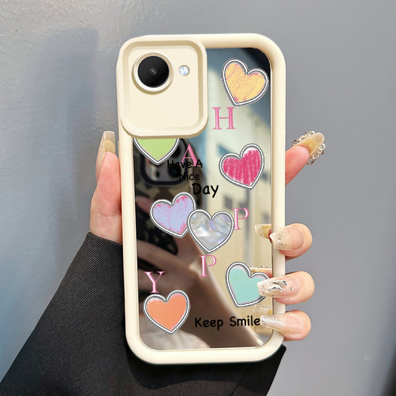 Casing Hp Realme C30 Realme C30s Realme Narzo 50i Prime Case Casing HP Softcase Silikon Love Heart W