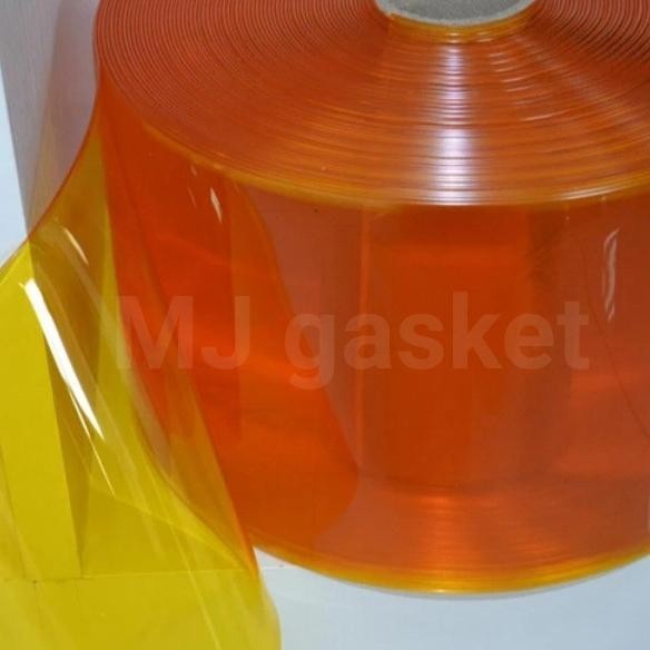 tirai PVC curtain orange 3mm x 20cm
