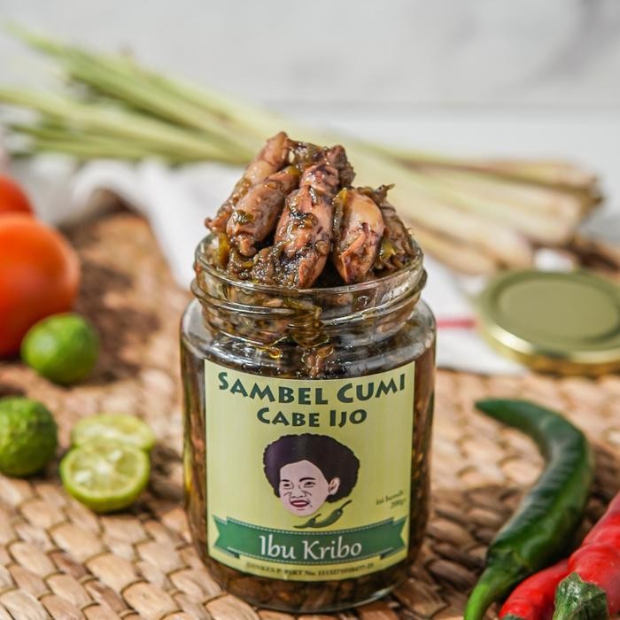 

Stok Baru sambel cumi cabe ijo