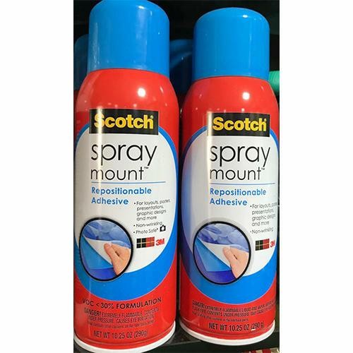 

3M SCOTCH SPRAY MOUNT REPOSITIONABLE ADHESIVE