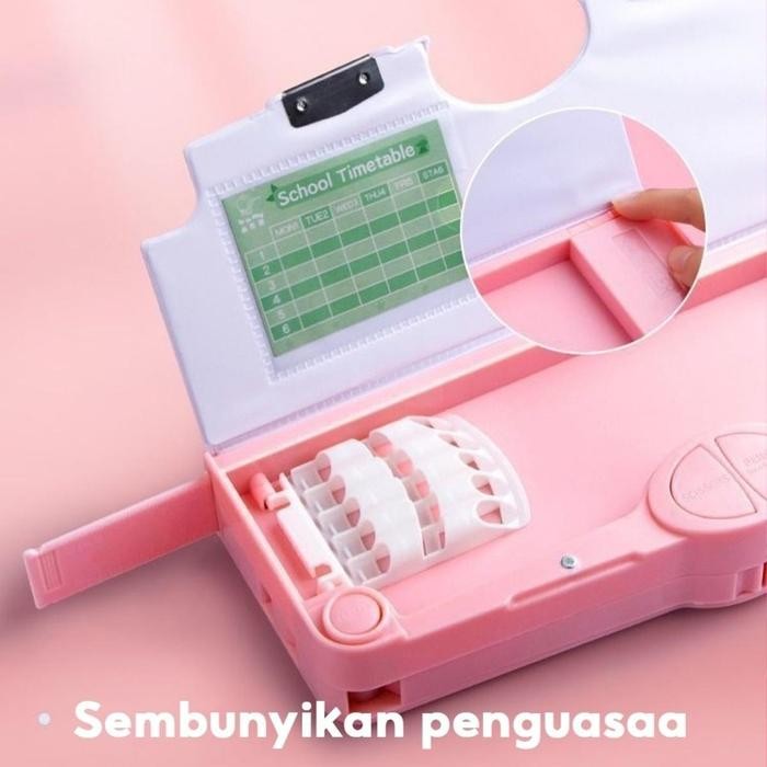 

Pencil-box Kotak Pensil Pola Kartun Lapisan Ganda Tunggal Dengan Rautan Kapasitas/Double-layer