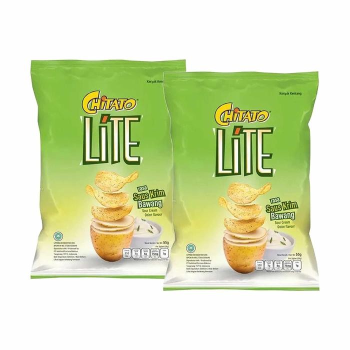 

2Pcs Chitato Lite Sour Cream Onion 68 Gram
