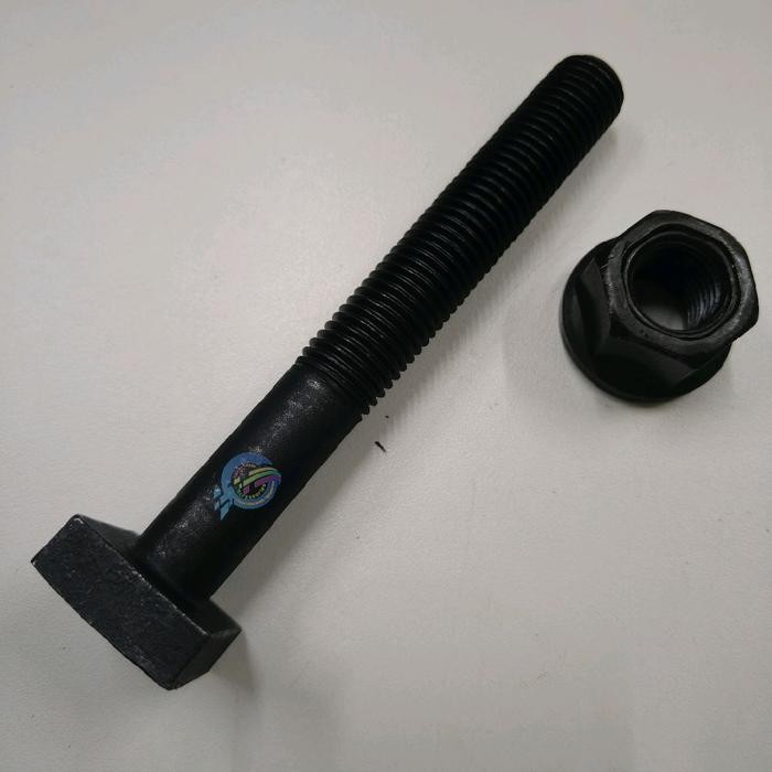 BAUT T-SLOT T SLOT BOLT M24X150 & M24 X 175 BAUT CLAMP INJECTION TERMASUK FLANGE NUT M24-41 SESUAI