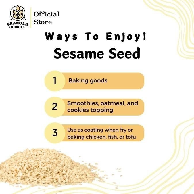 

White Sesame Seed / Wijen Putih - 250Gr