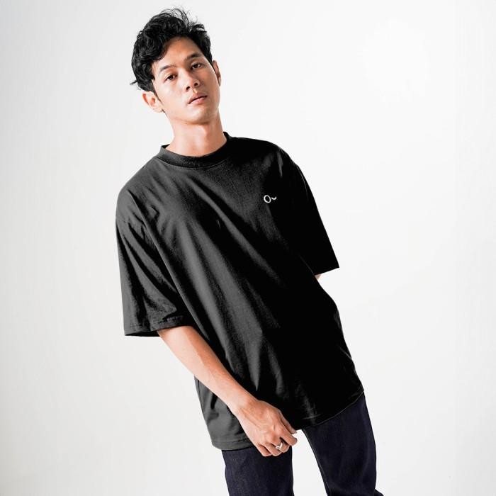 John & Jill Oversize Short Sleeve Black