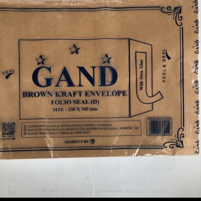 

Pilihan- Amplop Coklat Seal Lem F4 Isi 100 Gand