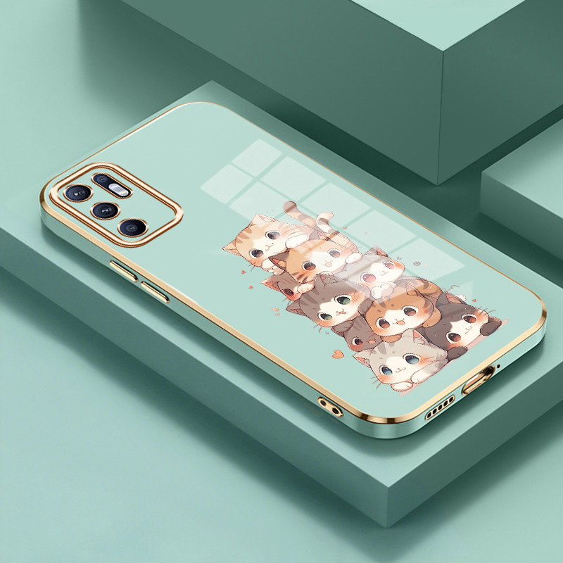 Casing Untuk OPPO Reno 6 4G Reno 6 5G Case Casing HP Softcase silikon Kasing elektroplating mewah an