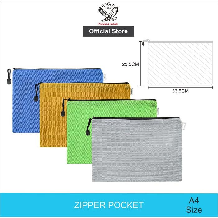 

EAGLE FILES Document Bag Tas Dokumen Resleting A4 E 237