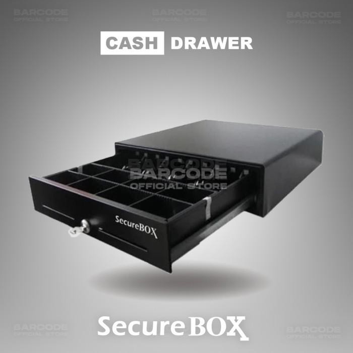 

SECUREBOX MK410 CASH DRAWER LACI UANG KASIR WITH RJ11 ( BLACK HITAM )