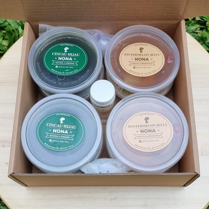 

Pilihan- 4 Cincau Hijau + 4 Wintermelon Jelly (Isi 8)