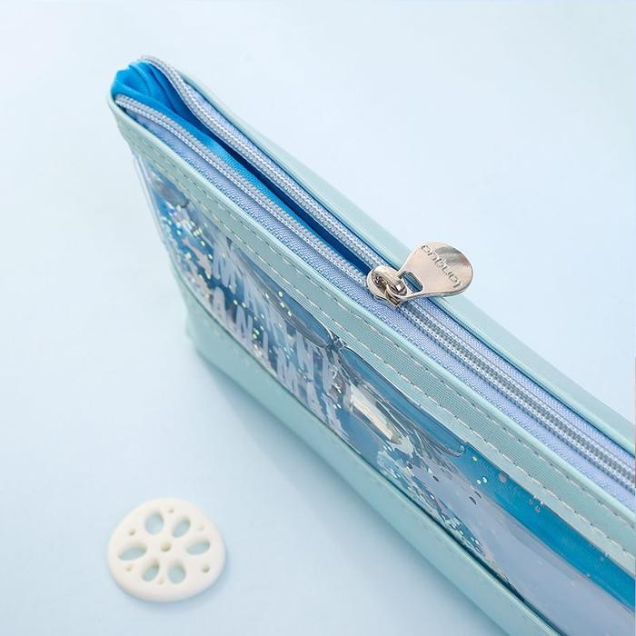 

[CREATIV] MARINE ANIMAL SHINY QUICKSAND PENCIL CASE