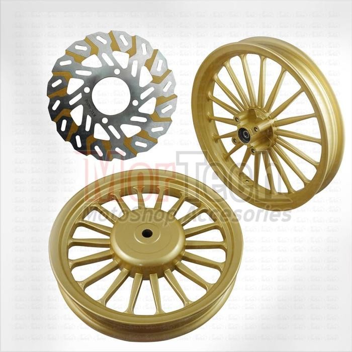 Paket Velg Rossi Copy Daytona + Piringan Cakram Ktc Xeon Mio M3 Fino