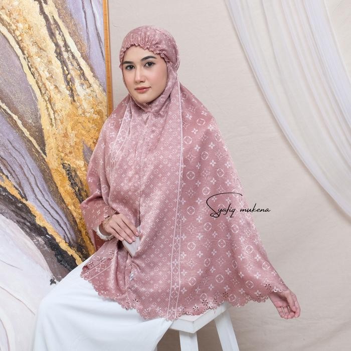 DISKON Bergo Motif Hijab Instan Motif Premium Bahan Silk Hijab Saku Elviana Series Syafiq READY