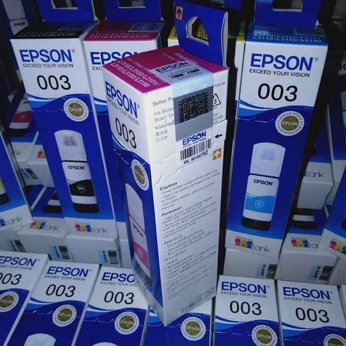 

NEW PRODUK TINTA PRINTER CARTRIDGE / PRINTER INK - EPSON 003 BLACK / MAGENTA / YELLOW / CYAN TUTI