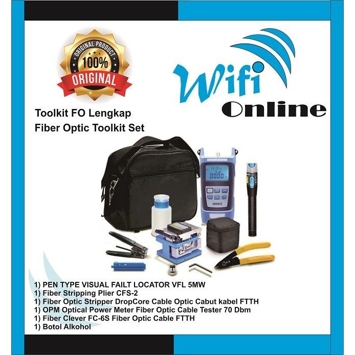 Pilihan- Toolkit Fo Lengkap / Fiber Optic Toolkit Set