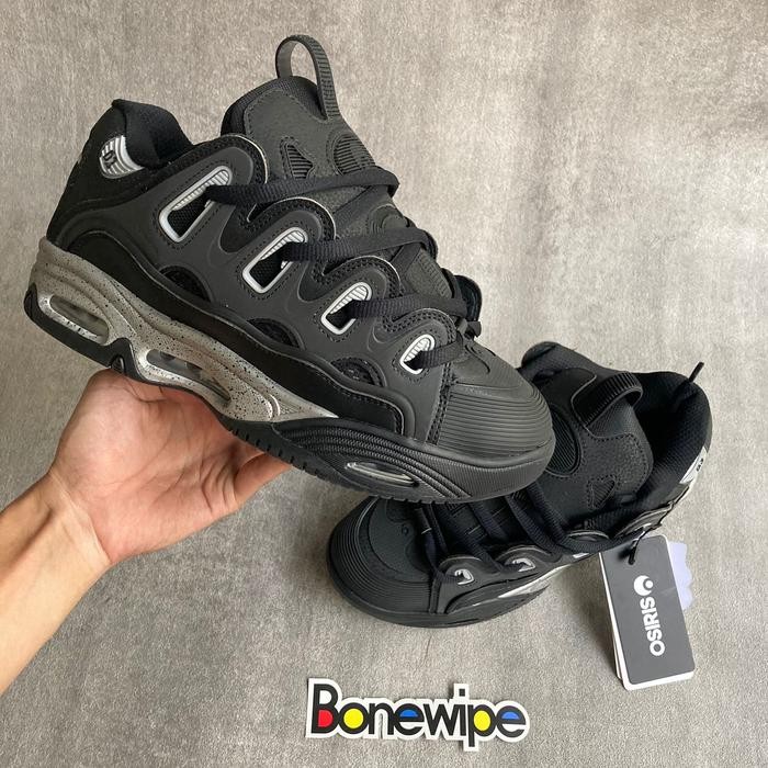 Sepatu Skate Gemuk OSIRIS D3 Black Grey