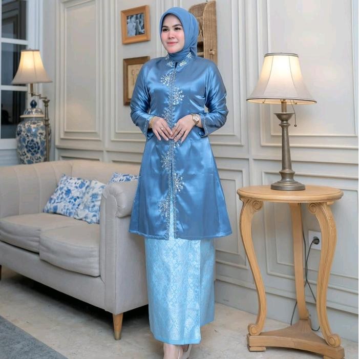 Baju Kebaya Tunik Payet Stelan Tunik Toyobo Payet Baju Pesta