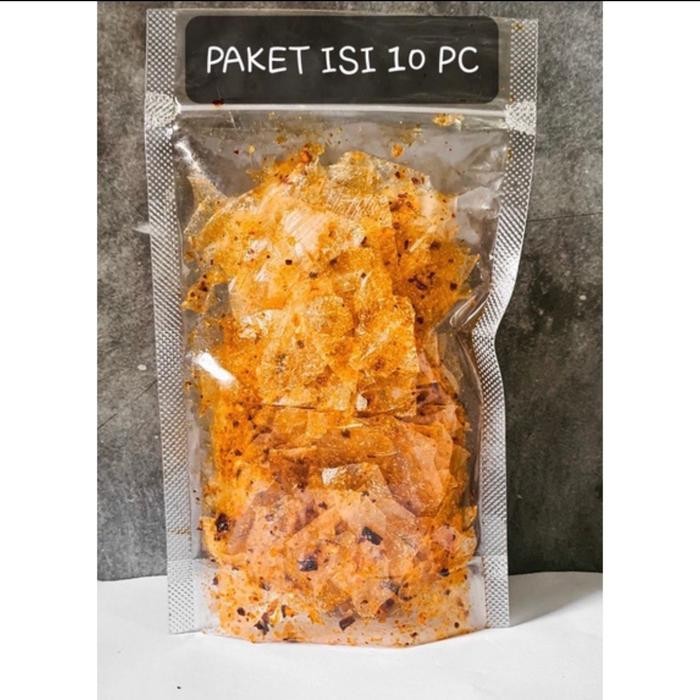 

New KERIPIK KACA POUCH PAKET 10 PC Pedas Food Snack
