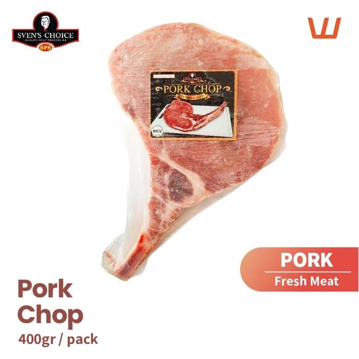 

Pilihan- Pork Chop Fresh 400Gr Premium Cut Sven'S Choice
