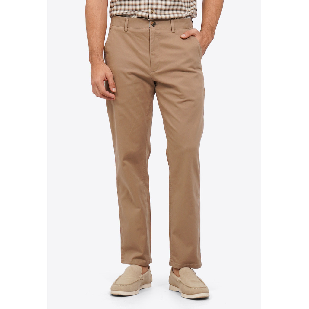 WOOD Ankle Length Chinos Pants 2-OPXLXC225H014 Khaki