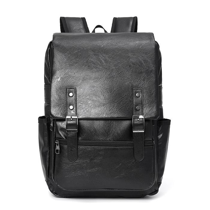 Max-Mor M113 Tas Ransel Kulit Pria Tas Backpack Pria Bags Kulit Pria Premium Hitam Tas Ransel