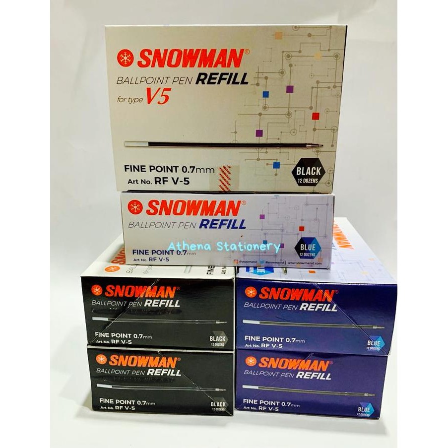 

New Refill/ isi Pulpen/ Ball Pen SNOWMAN V5