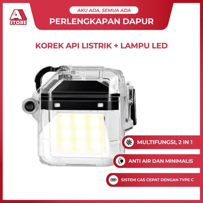 MACIS ELEKTRIK USB CAS KOREK API BARA LED MINI SENTER WATERPROOF PORTABLE