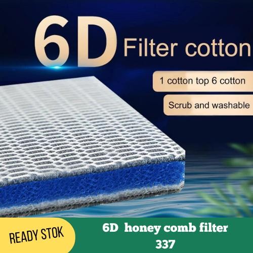 Resun Petfish - 6D Honey Comb Filter Busa Spons Magic Aquarium Biokimia 337