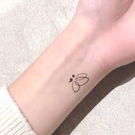 Tato semicolon 1 biji free bonus 2 stiker tato temporer random (BELI 2 GRATIS ONGKIR)