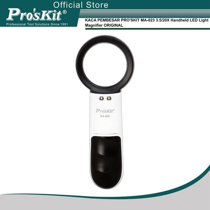 

SALE Kaca Pembesar Proskit MA-023 3.5 / 20X Handheld LED Light Magnifier