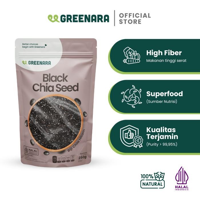 

Greenara Black Chia Seed 250gr / Biji Chia Hitam / ChiaSeed