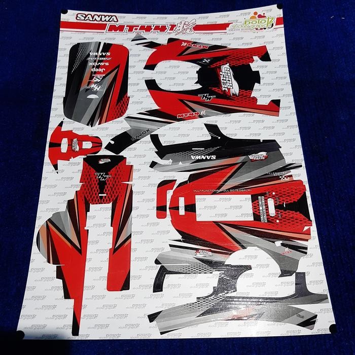 Pilihan- Decal Sanwa Mt44 Pesanan Khusus Mr. Ahong Mega Hobby