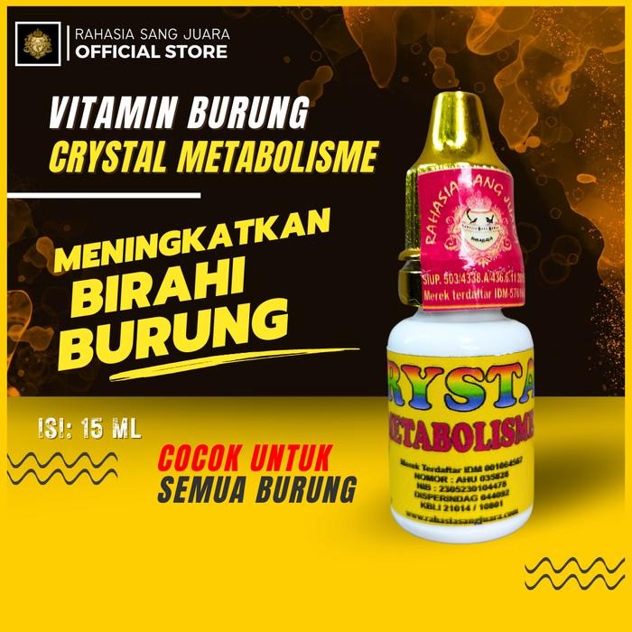 Chocolatoslatoe Crystal Metabolisme Burung Original Meningkatkan Birahi Burung Mengatasi Mental Drop