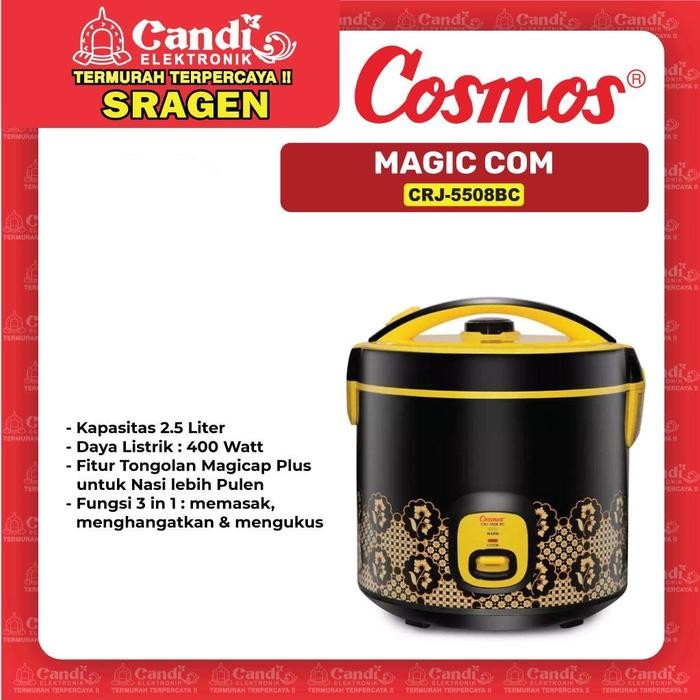 COSMOS Magic Com 2.5 Liter - CRJ-5508BC - Candi Elektronik Sragen
