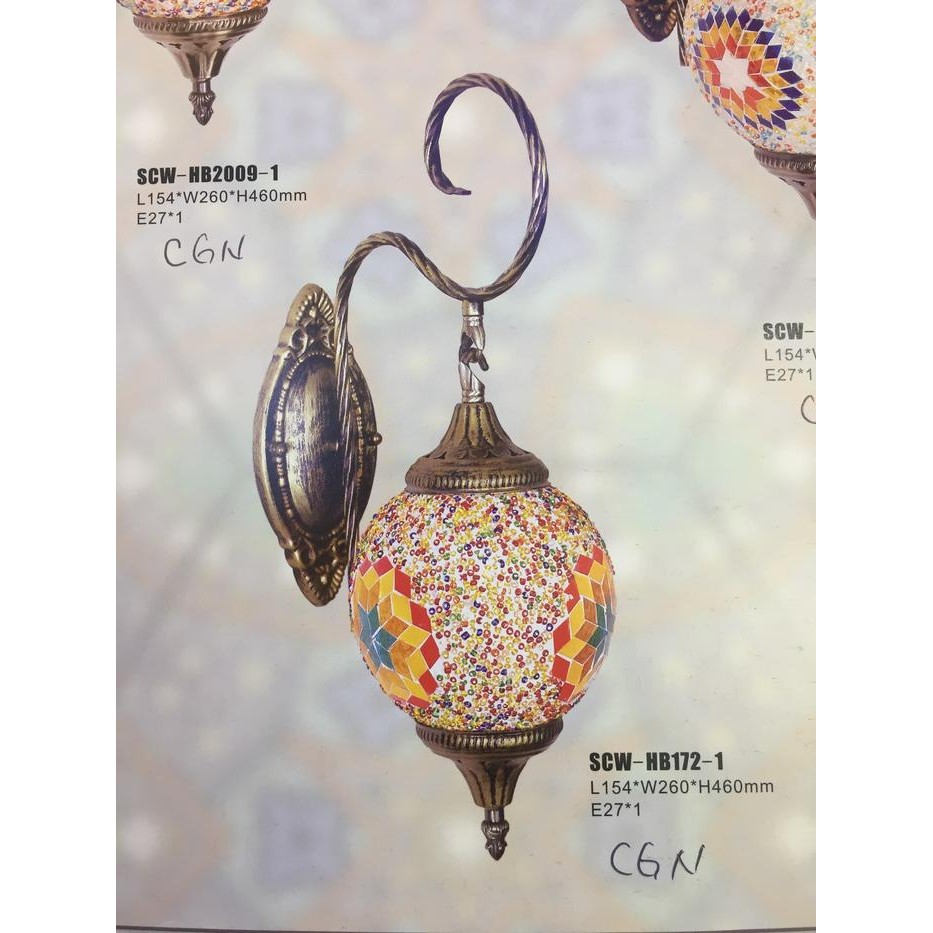 Lampu dinding antik / lampu arab / lampu turki / lampu hias antik