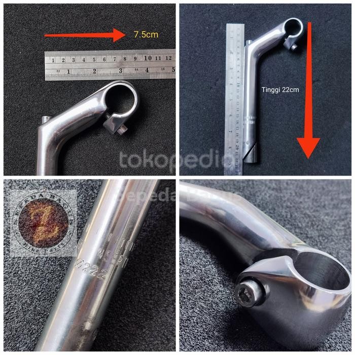 Ready QUIL STEM Stem Sepeda Touring Federal Jadul standar 22.2mm